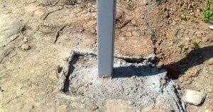 заливка опоры