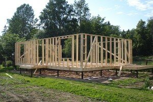 постройка каркасного дома 